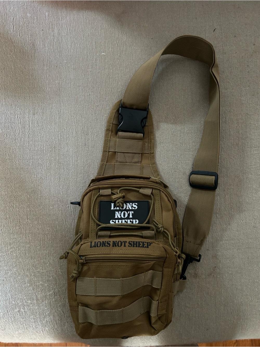Tactical Sling Bag - Coyote Brown